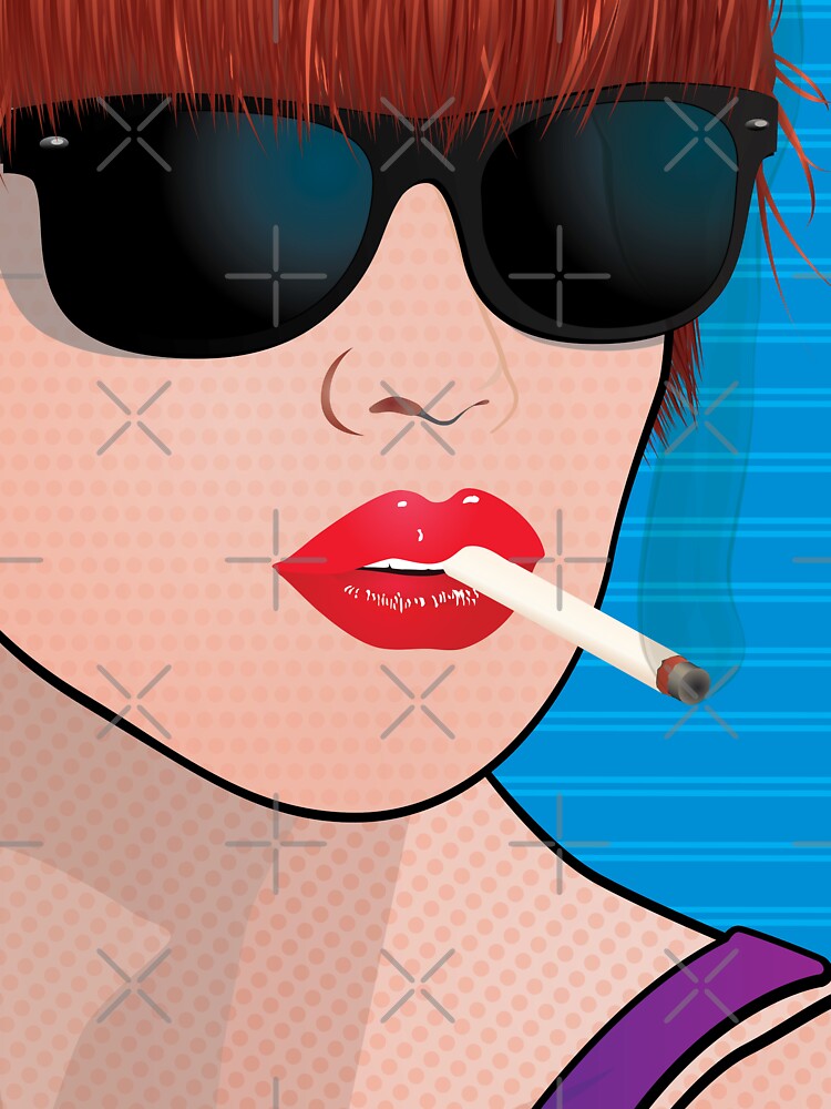 Pop Art Beautiful Woman Cindy Pop Art Girl by Frank Schuster
