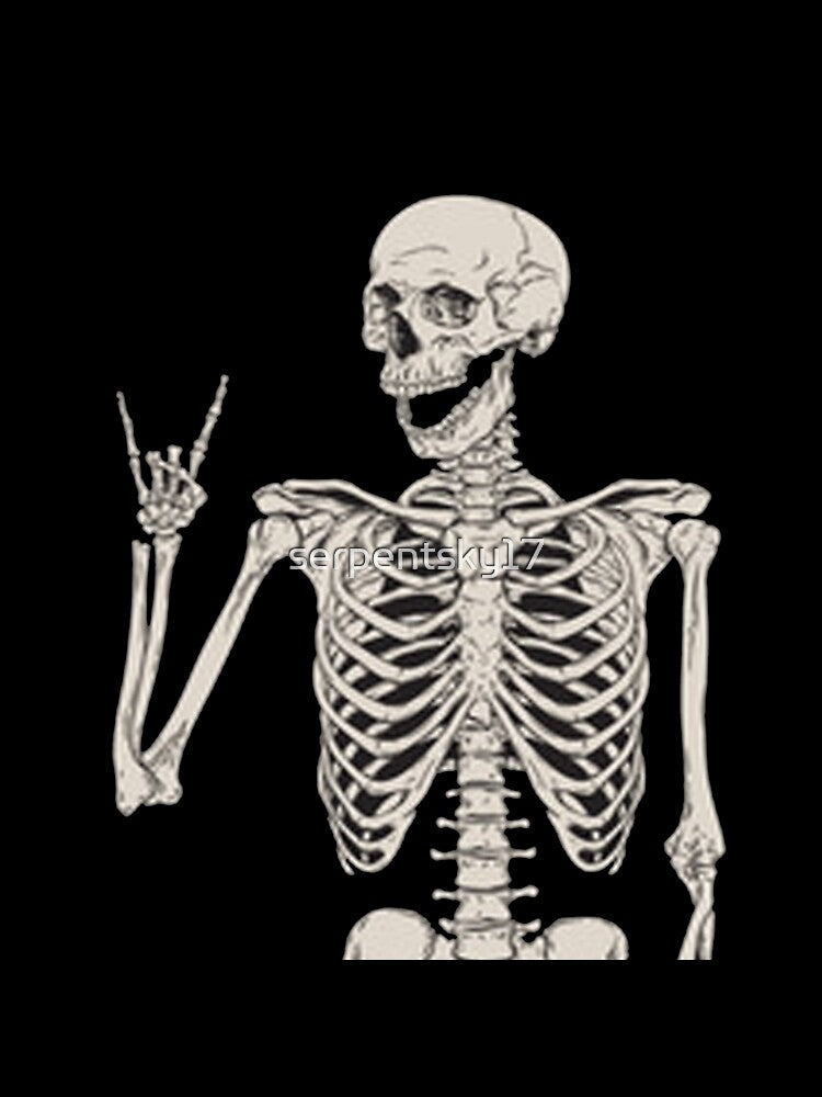 Punk Rock Skeleton by SerpentSkyArts