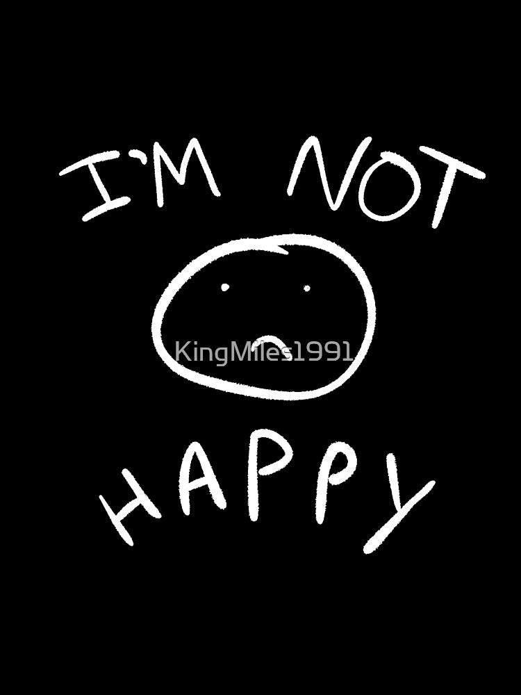 I’m not happy (White lines) by KingMiles1991