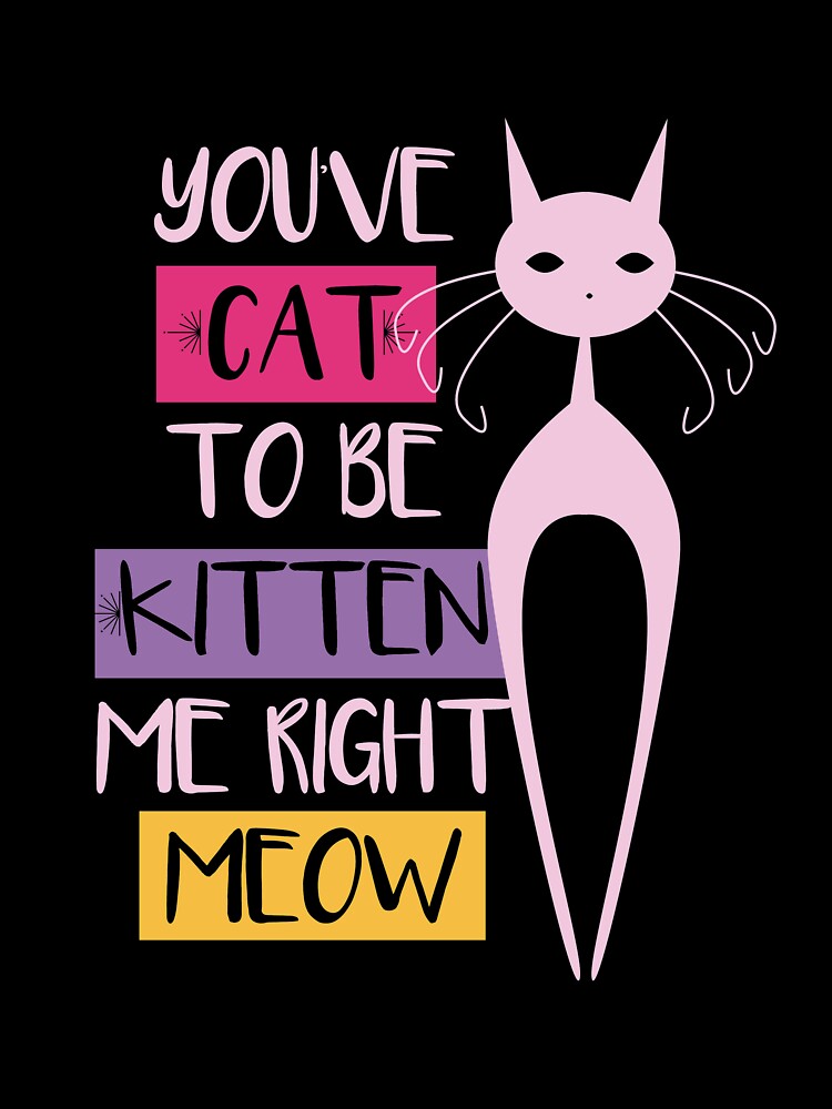 You've CAT to be kidding me funny meme quote gift for crazy cat lovers by djpraxis
