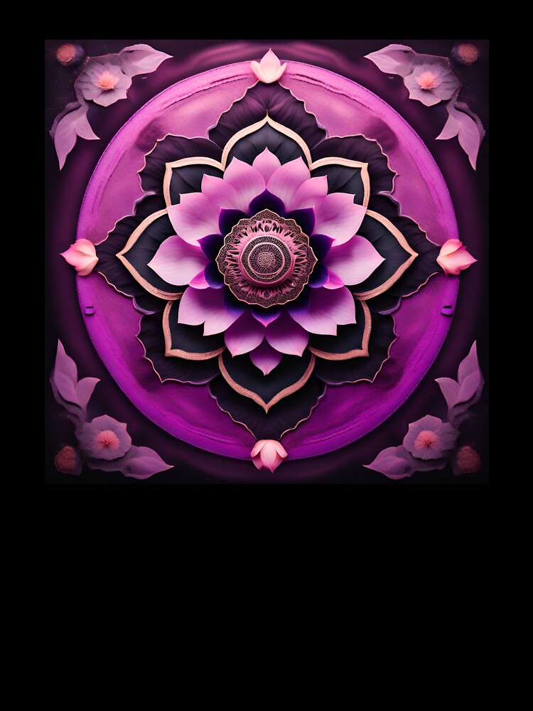 Purple Lotus Flower Mandala by SpiritualManda