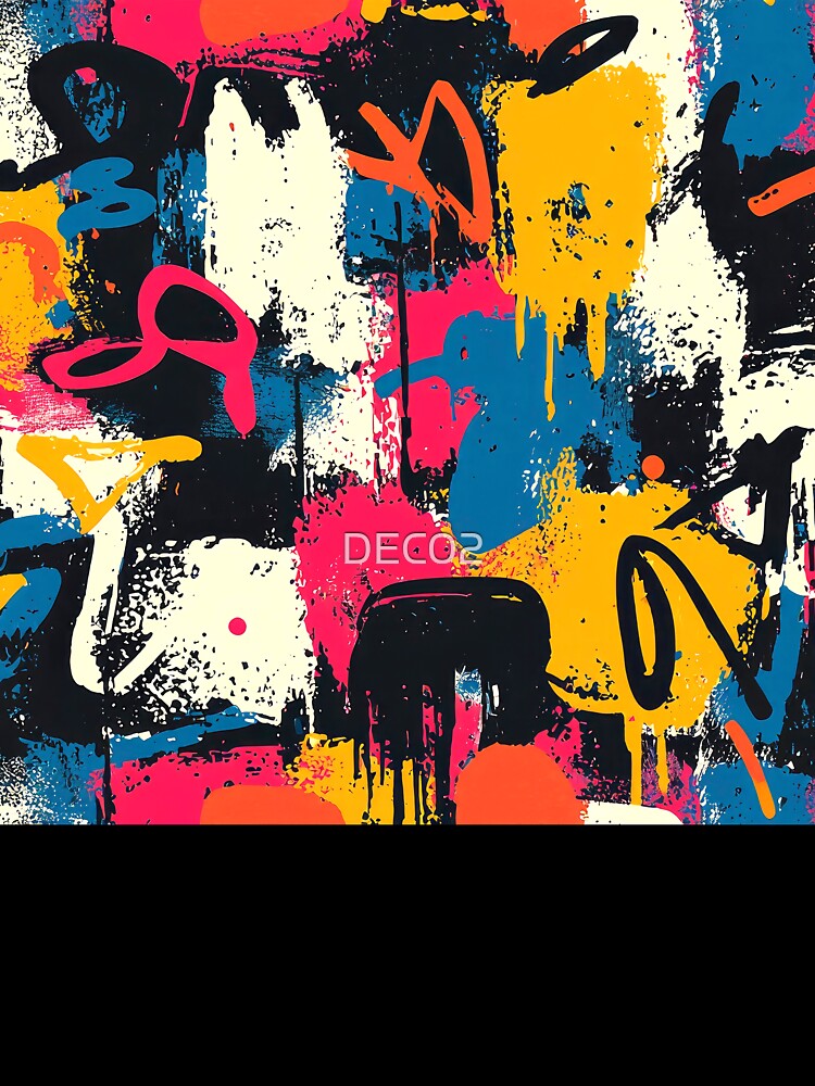 Grunge Urban Street Art Colorful Abstract Designs Mural by DEC02