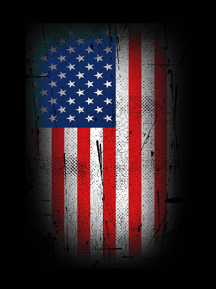 Faded USA Flag T-Shirt for Men and Women by AllStarMerch