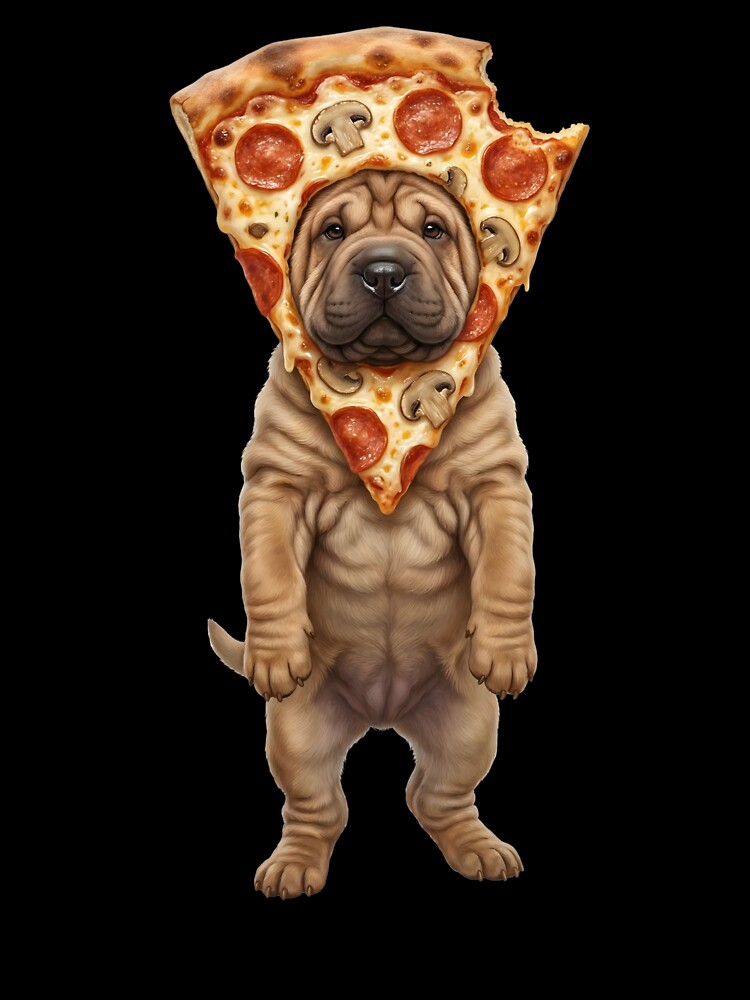Funny Chinese Shar Pei Pizza Meme Dog Mom Dad Lover by TerryConnells