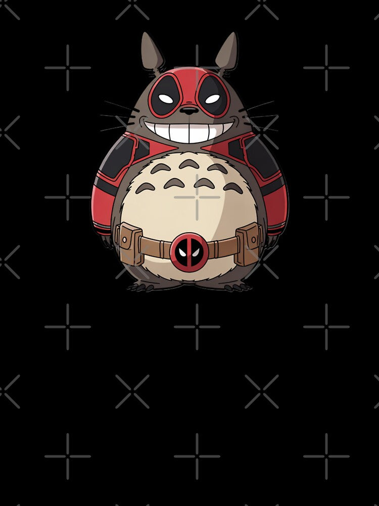 Totoro x Deadpool Fusion by ArtInventor