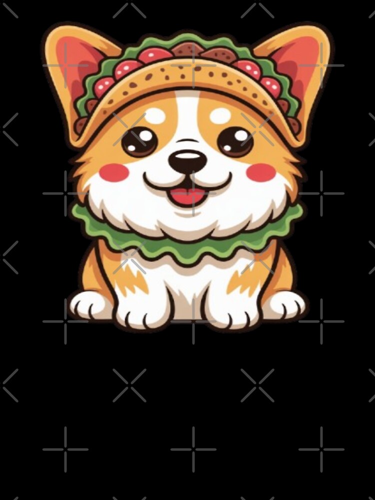 Corgi Taco - Cute Food Pun Kawaii Dog Art by DailySparks