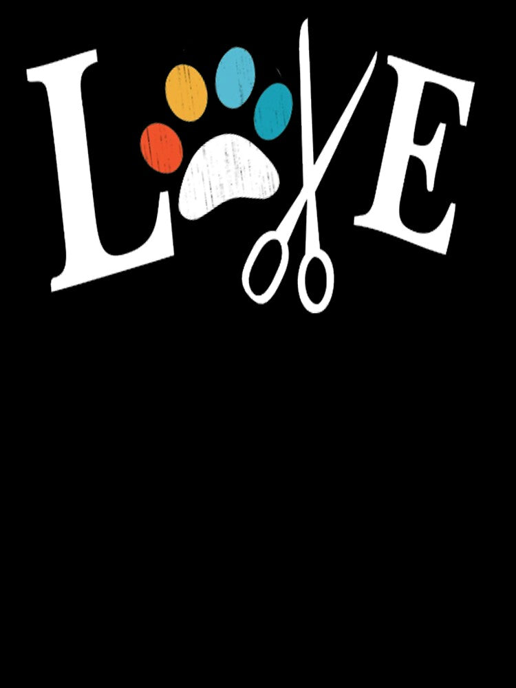 Dog Grooming Love Dogs Pet Daycare Groomer Vintage Paw Print by luxury store
