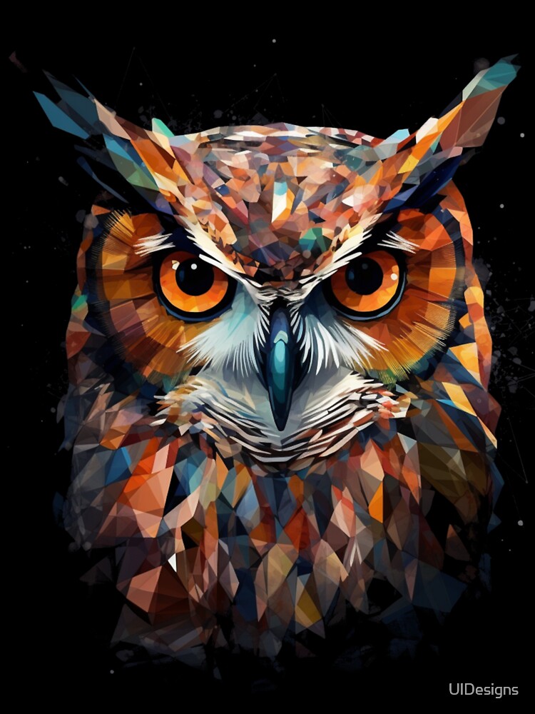 Polygonal Owl Head by UlDesigns