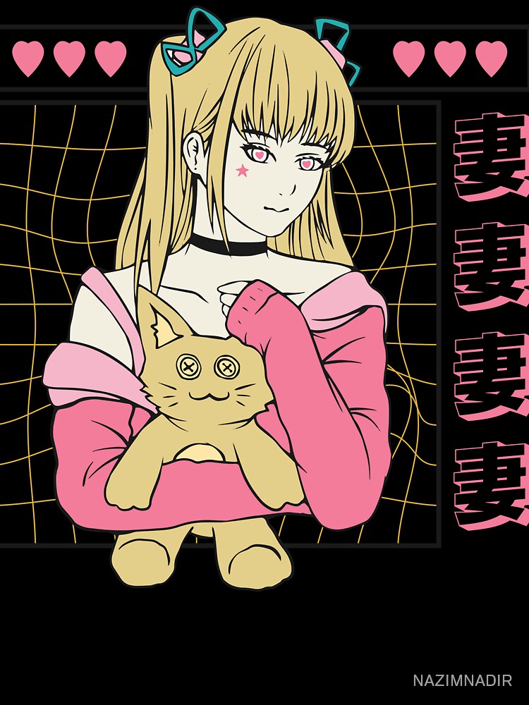 Anime Japanese Streetwear,anime,japanese,streetwear,japan,manga,anime streetwear,otaku,aesthetic,japanese streetwear,anime girl,vaporwave,kanji,cool,cute,retro by NAZIMNADIR