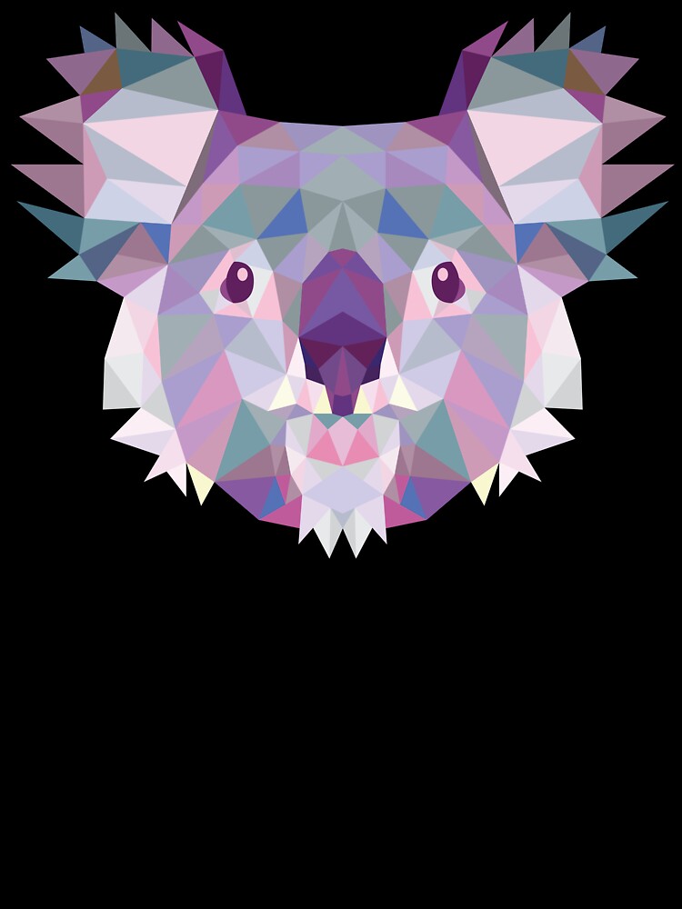 Koala Head Polygon by Fairyjam