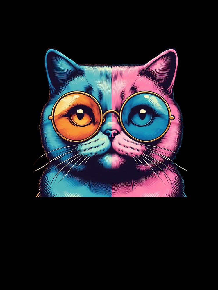Pop-Art Cat: a colorful and fun illustration in the style of Andy Warhol. by MrGraffo