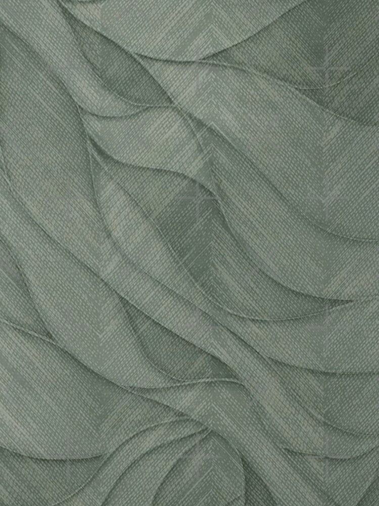 Sage Green Leaf Veins Tetured Pattern by ZedColors