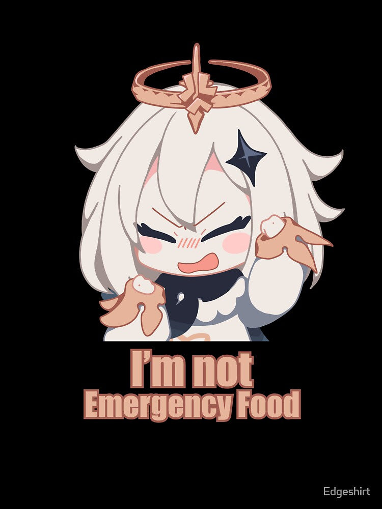 Paimon Genshin Impact I'm not Emergency Food by Edgeshirt