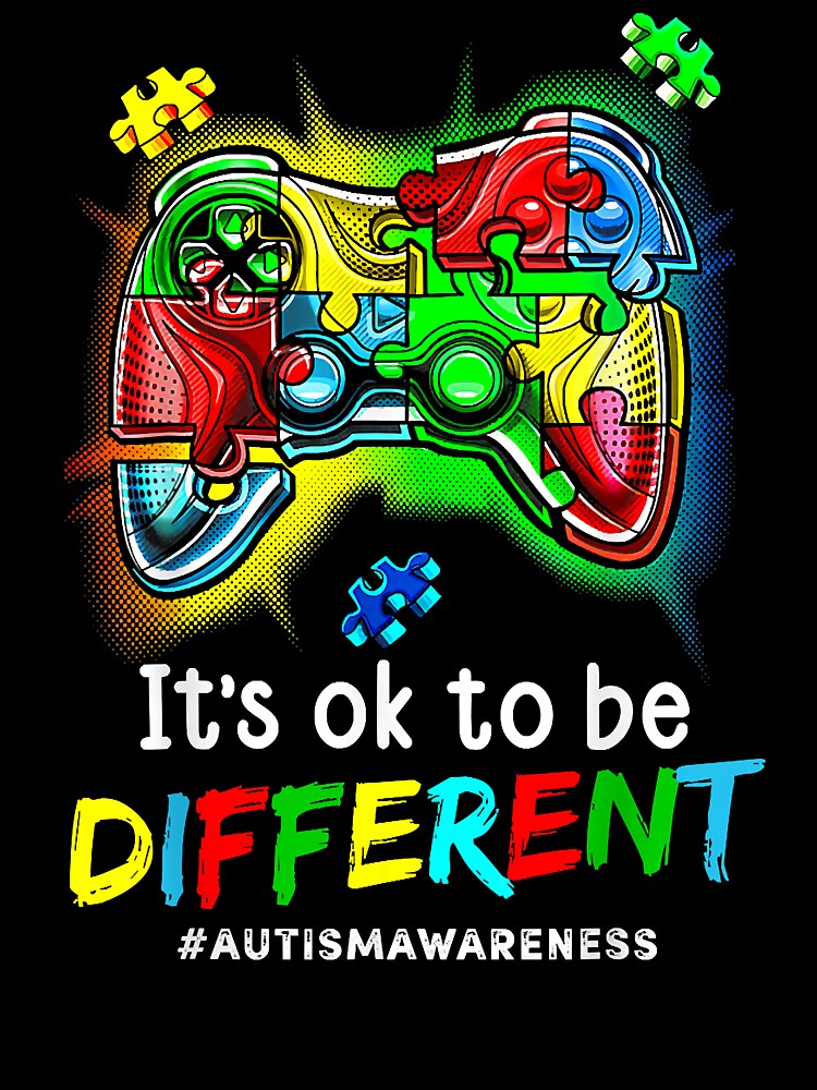 Autism Awareness Men Kids Boys Autism Video Game Month T Shi by troimuagio2022
