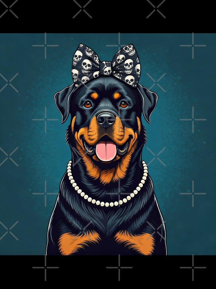 Happy Chic Rottweiler by Nocturne  Paws