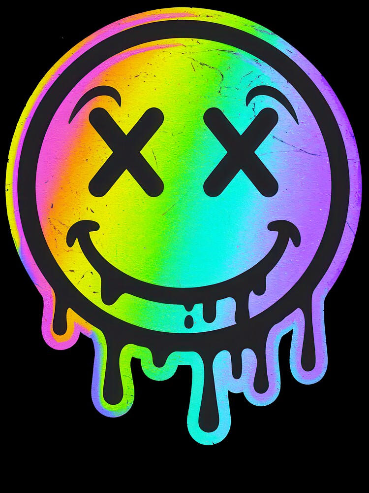 Psycadelic Dead Smiley by Angry Swan Designs