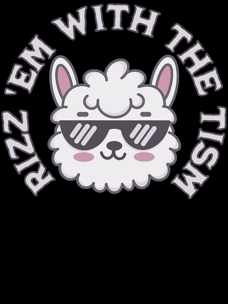 Rizz Em With The Tism - Autism Awareness (Llama) by SeledineArt