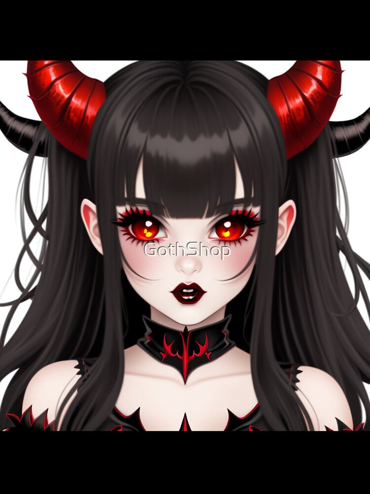 Goth Girl Cute Artwork 2 by GothShop