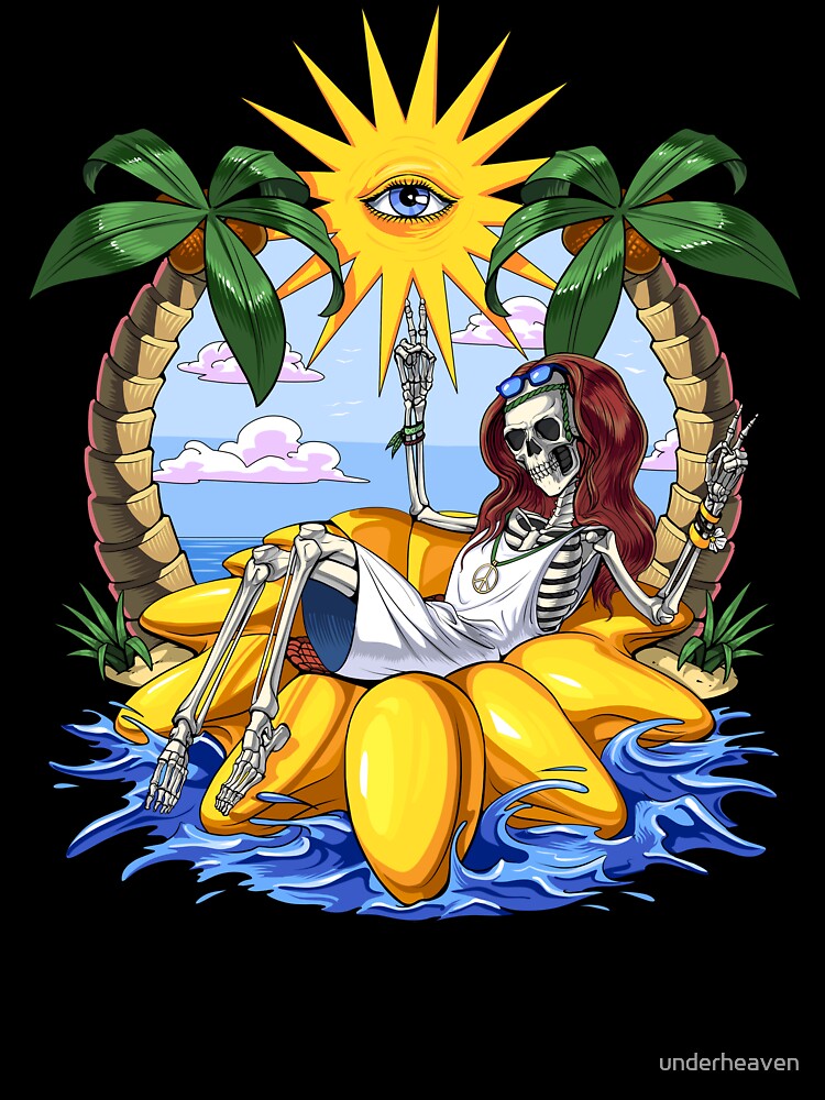 Hippie Skeleton Summer by underheaven
