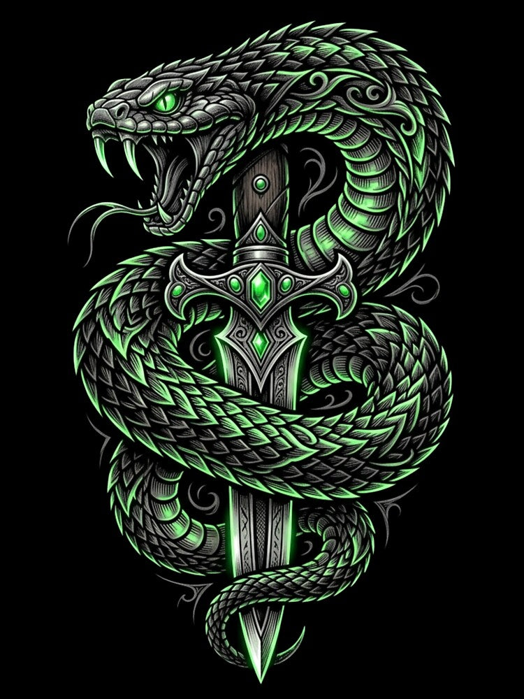 Snake & Dagger Street Design by Stickersdevelop