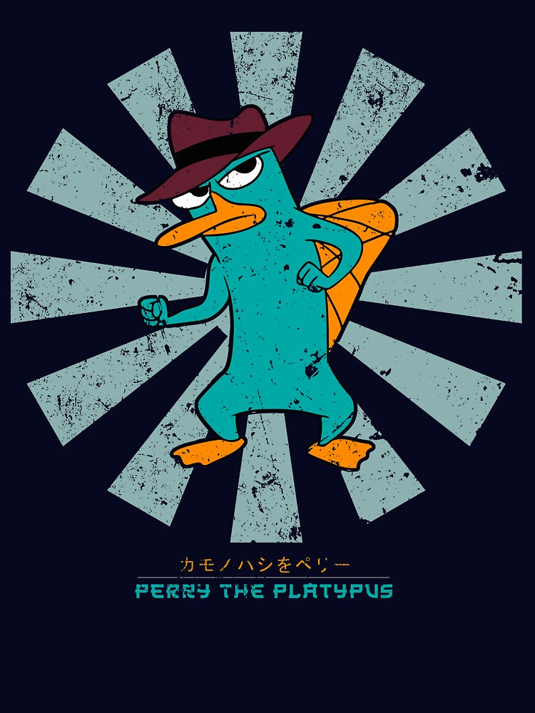 Perry The Platypus Retro Japanese by Nova5