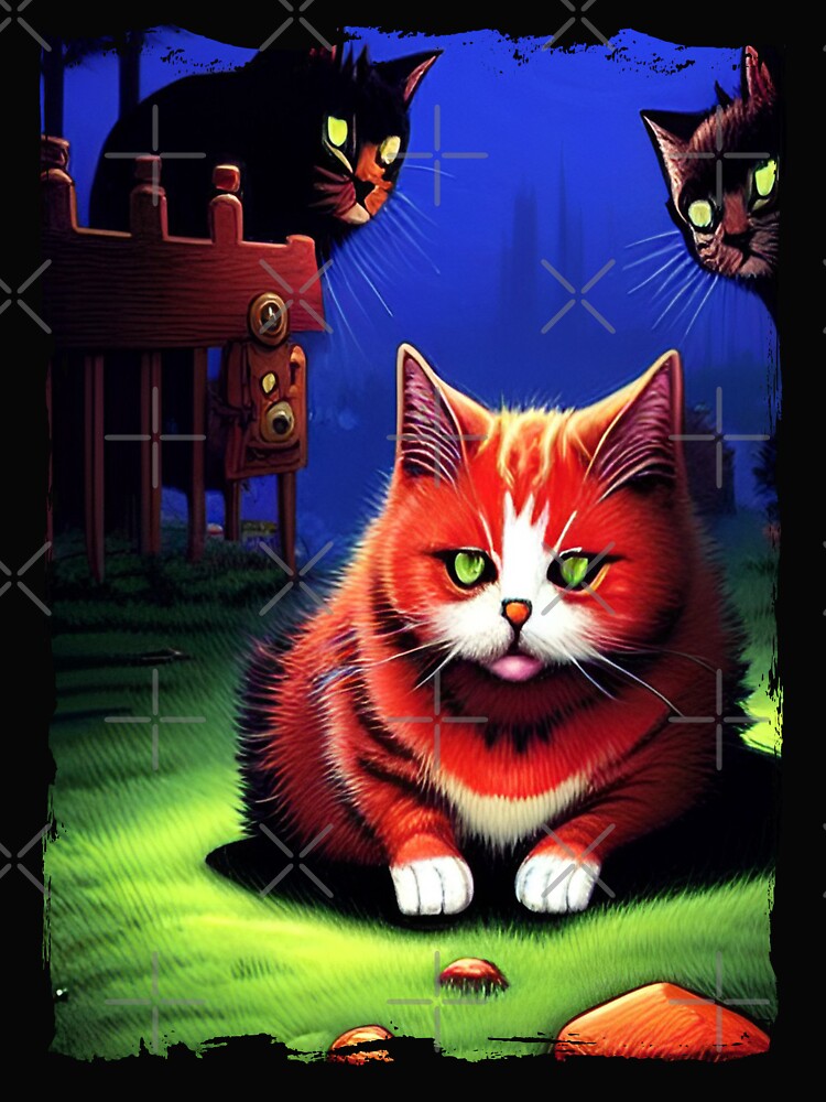 Sad Cat in Grunge 3 by GeminiDaydreamer