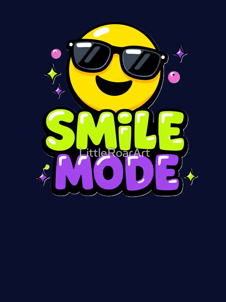 Smile Mode Y2K Smiley by LittleRoarArt