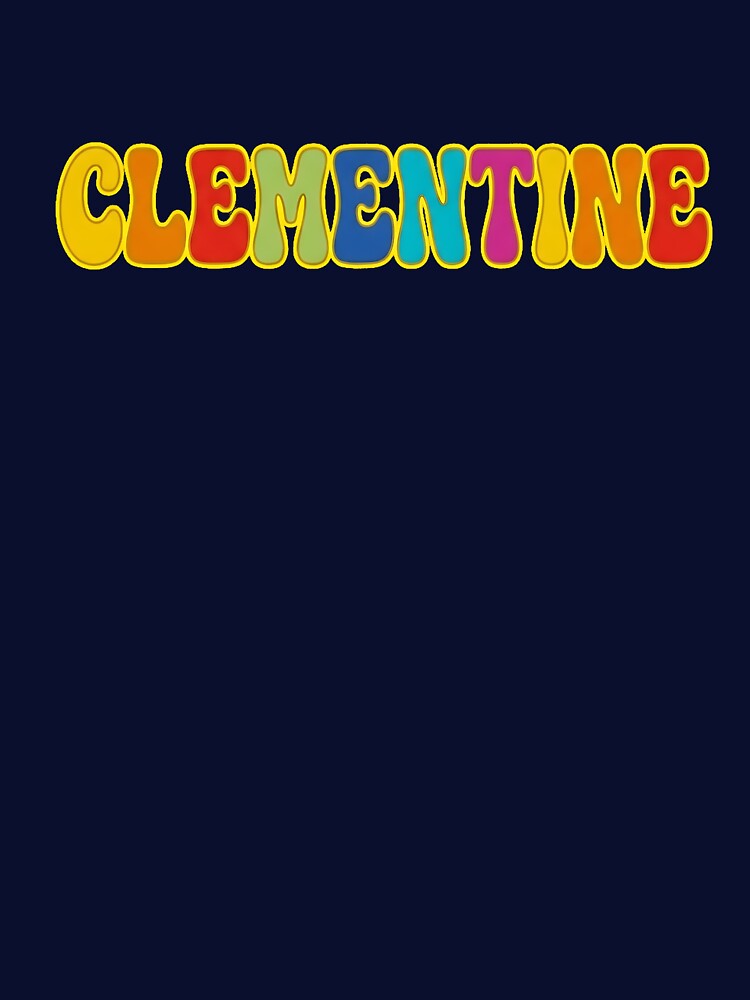 ❤️ Clementine Personalized Name Wavy Retro Shirt, Coffee Mug, Sticker Gift by HelixPedia