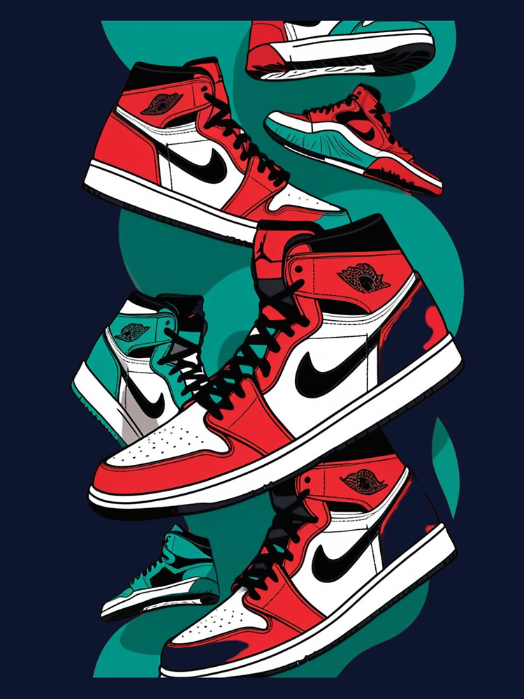 Vibrant Shoe Art - Stylish Sneaker Design Illustration by PRIME4YOU