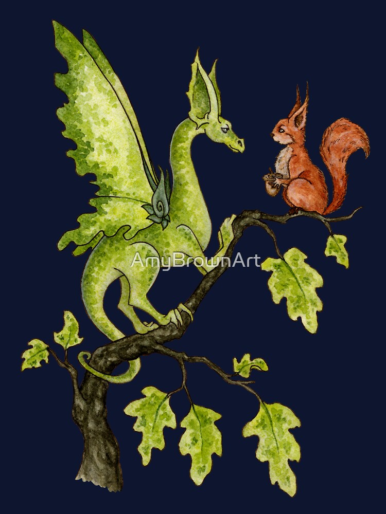 Oak Tree Encounter by AmyBrownArt