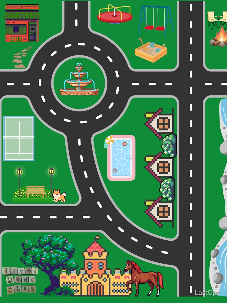 Dad's Car Map Shirt by Sssage's