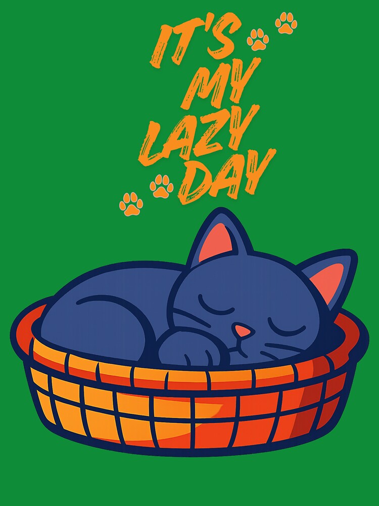 It's My Lazy Day T-shirt Gifts Cats Lovers by ZemVibe