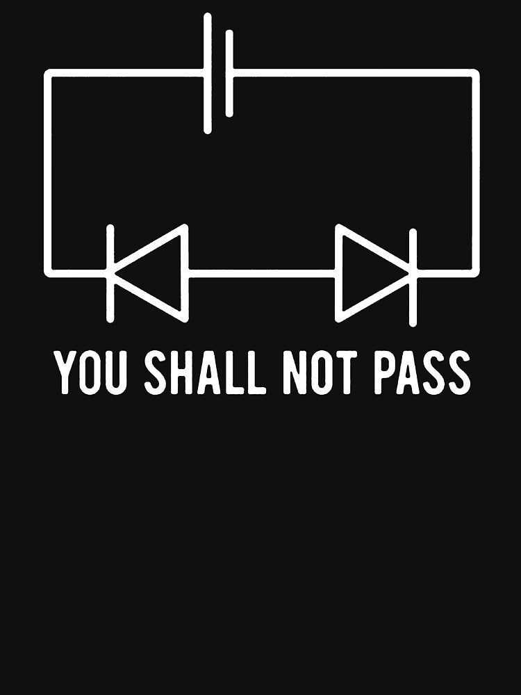 Funny Physics T Shirt Gift-You Shall Not Pass for Women Men by Anna0908