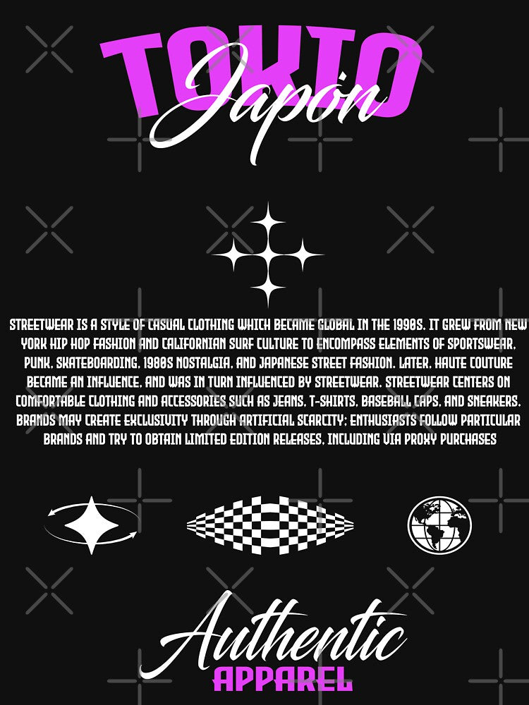Tokyo Japan Streetwear by NF Designs Studio DTF