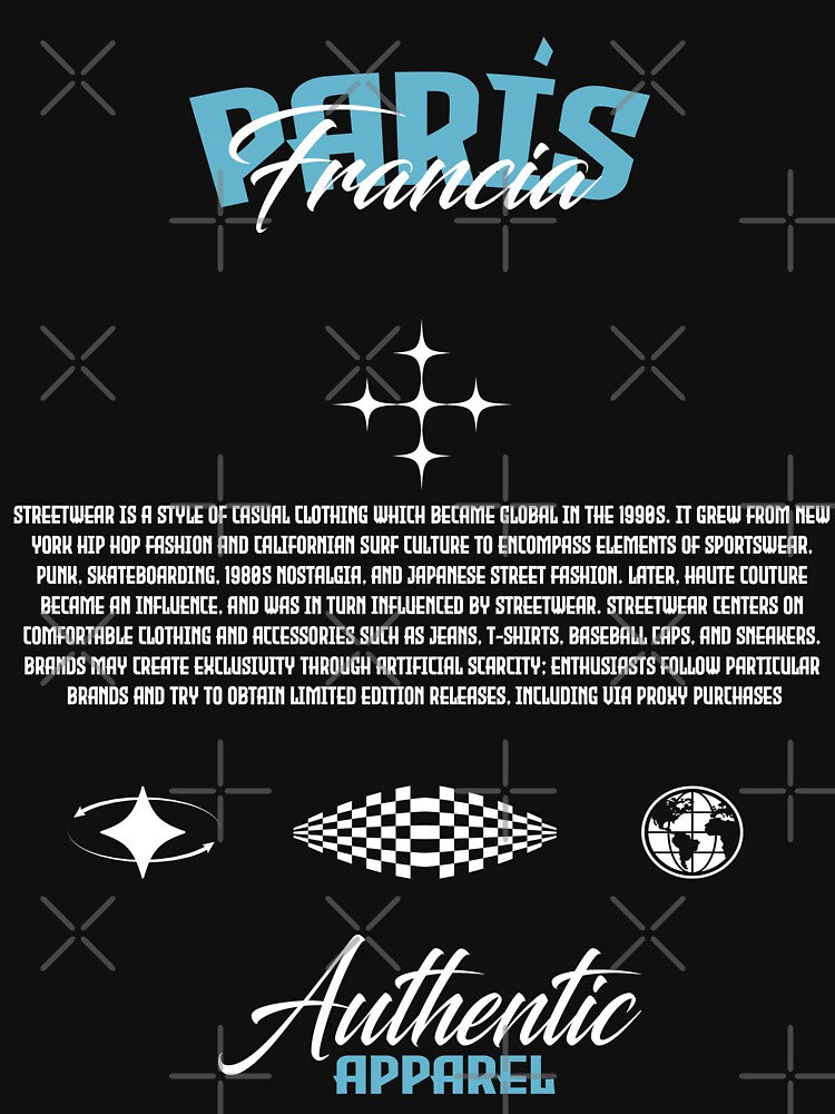 Paris France Streetwear by NF Designs Studio DTF