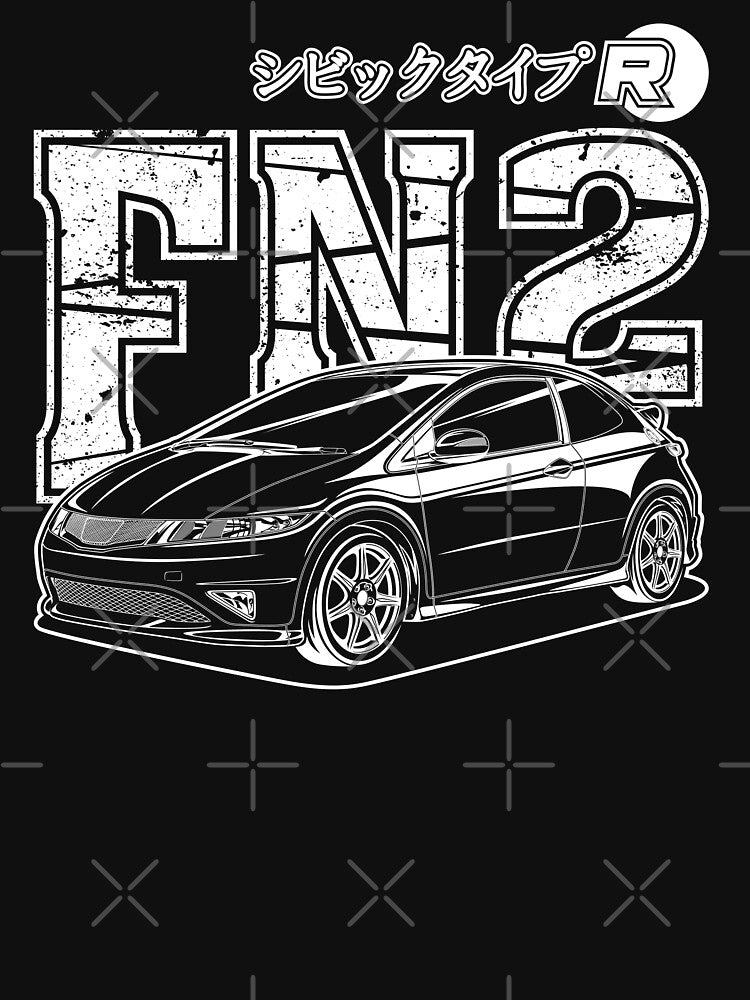 Civic FN2 Type R - White Print by RAS-77