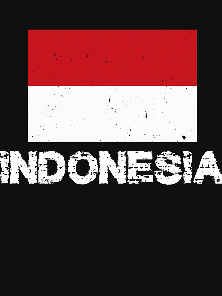 Indonesia Flag T-Shirt for Men and Women by AllStarMerch