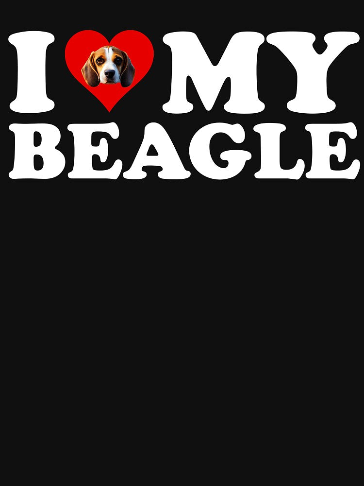 I Love My Beagle by Cat Lady Designs