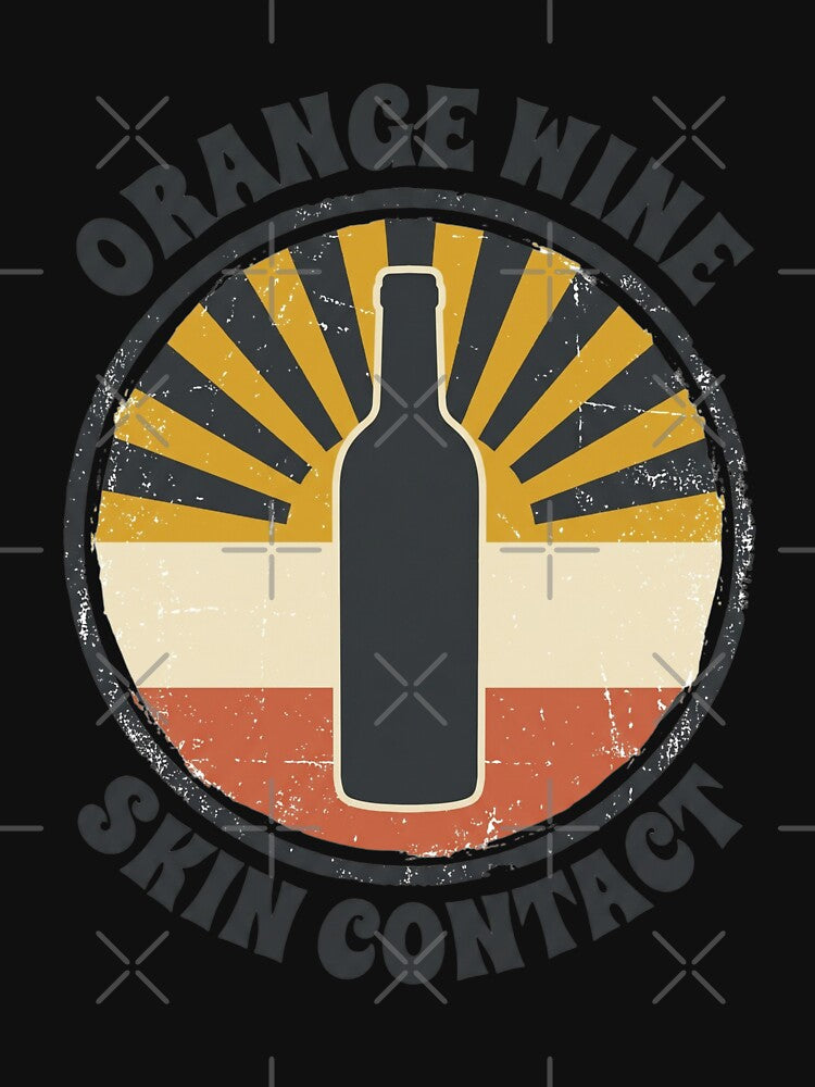 Orange Wine Skin Contact Retro 70s Natural Wine by JaphstarCreatives