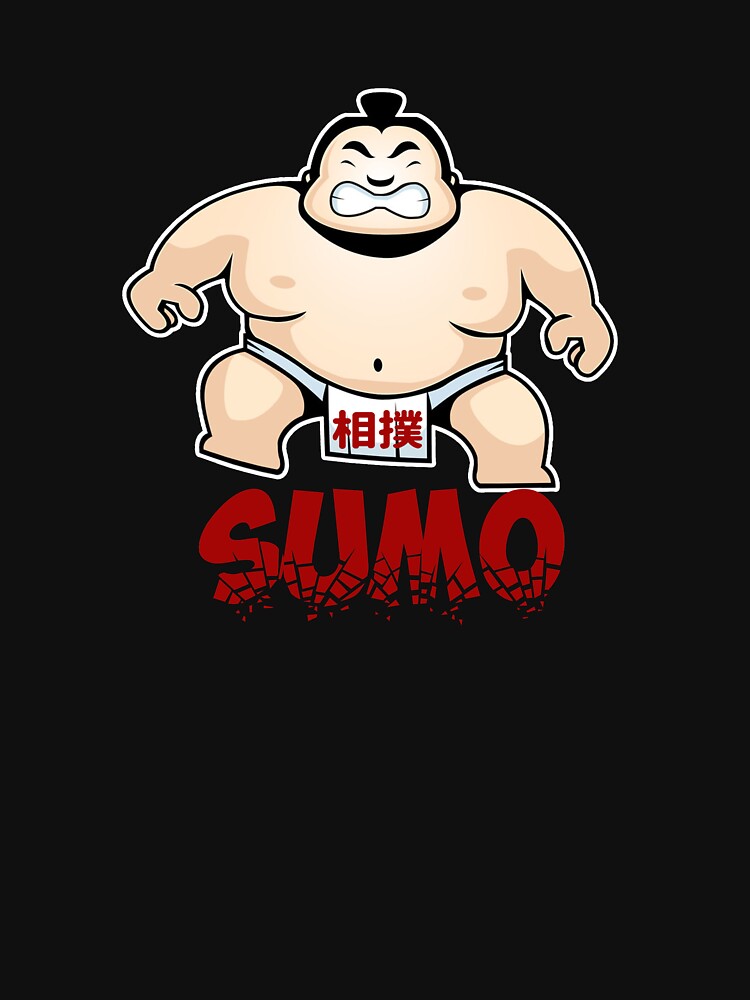 Japanese Sumo Wrestler Raging Design by SKETCHEAJ