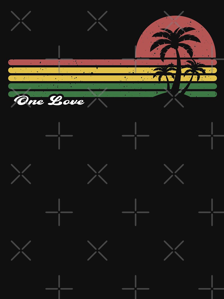 One Love Beach Striped Palm Trees by teeplayroom