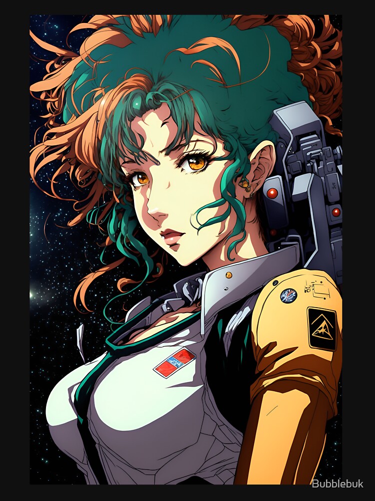 Anime Girl Cute Space Ranger Cowboy by Bubblebuk