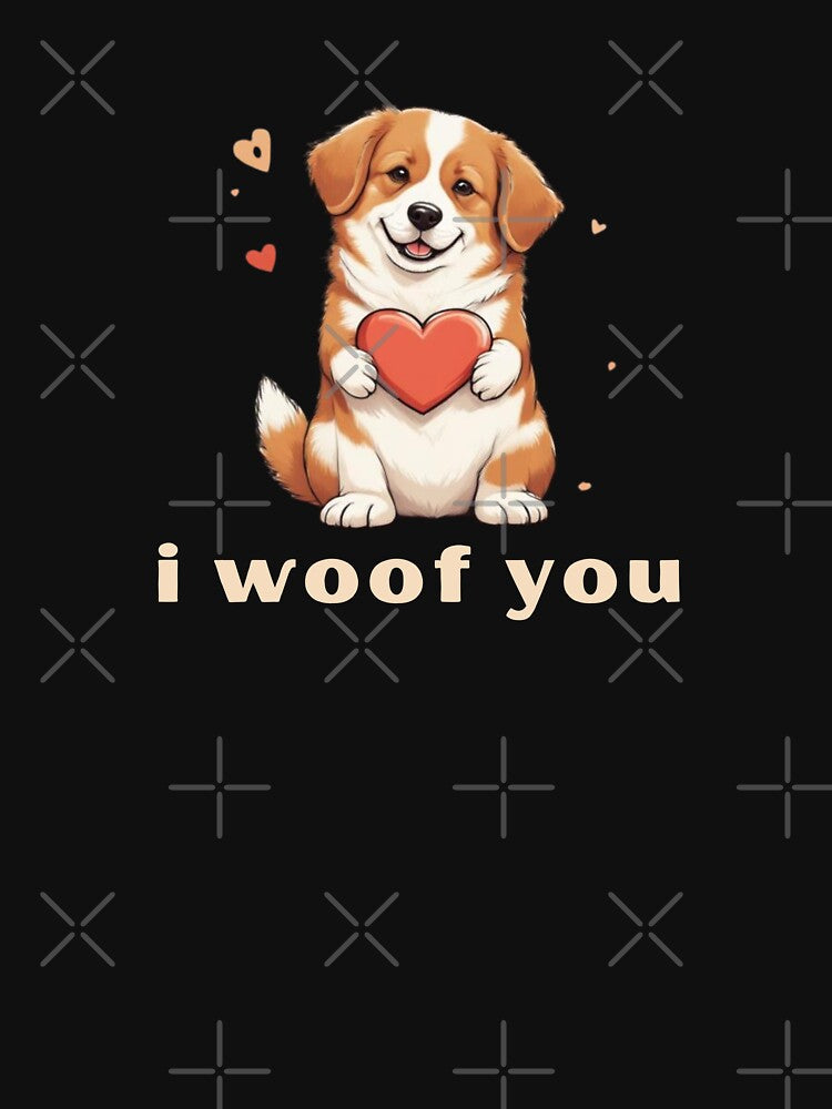 I Woof You - Cute Pun | TeeHee Puns Funny Design by TeeHee Puns