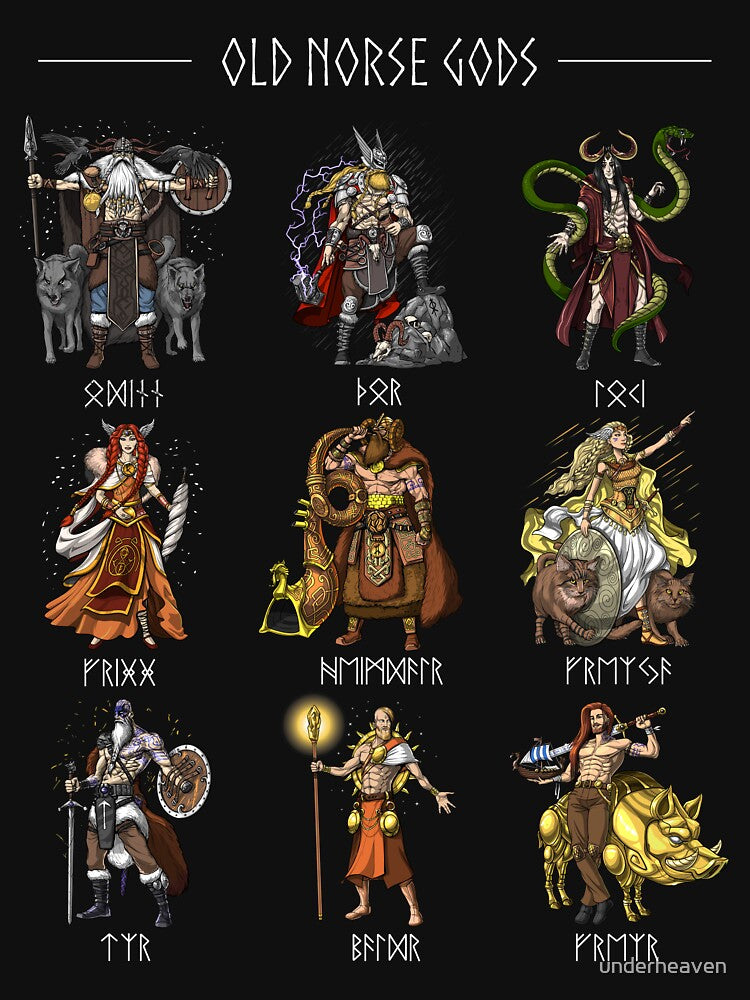 Old Norse Gods by underheaven