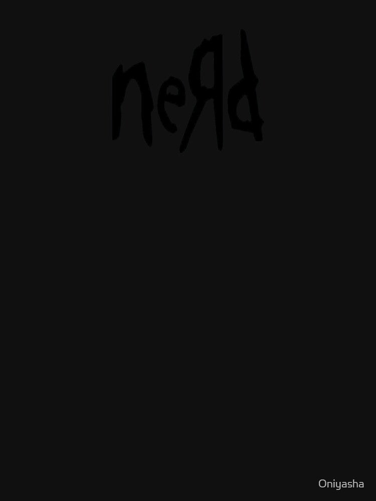 Nerd Backwards Text Design by Oniyasha
