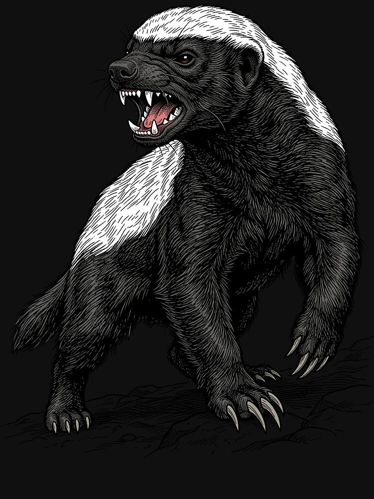 Honey Badger by krabbaraban
