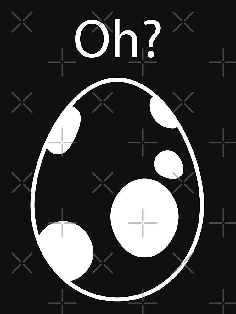 White Hatching Egg Oh? Gamer by snidget