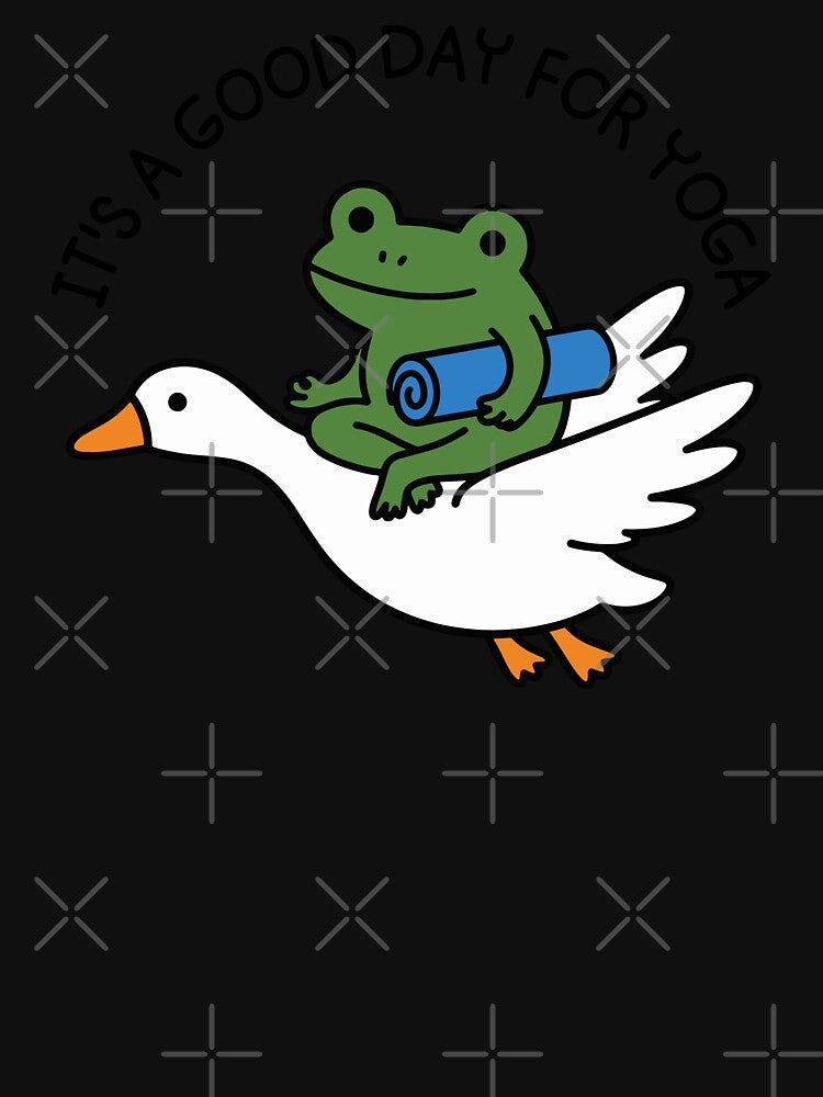 International Yoga Day June 21 Funny Frog It's A Good Day For Yoga For Yoga Lover by gunaone-design