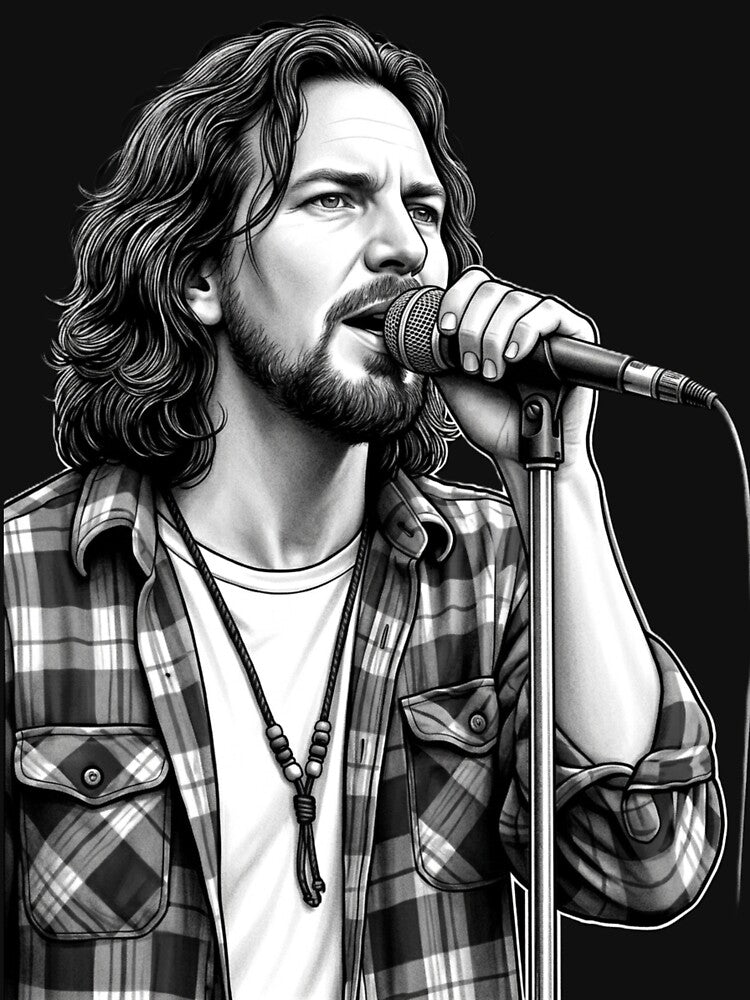 90s Alternative Frontman Portrait by Fallen Ink