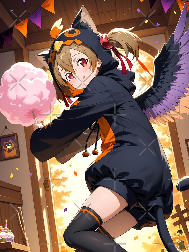Silica Sword Art Online Cozy Halloween Cat Costume by 108Recordings